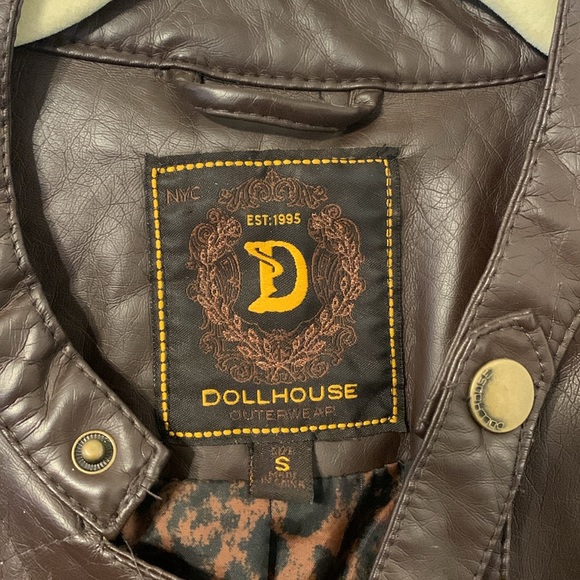 Leather-style biker Jacket - Picture 3 of 7